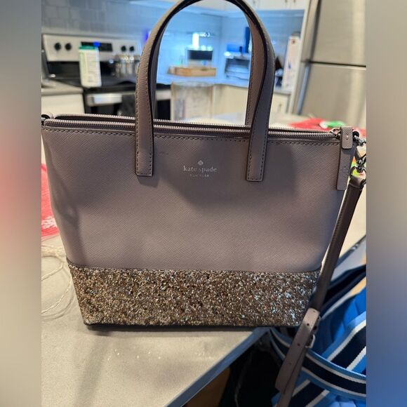 kate spade Handbags - Grey Kate Spade Greta Crossbody (PLS READ)